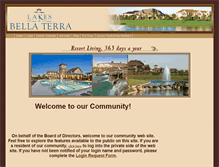 Tablet Screenshot of lakesofbellaterra.org